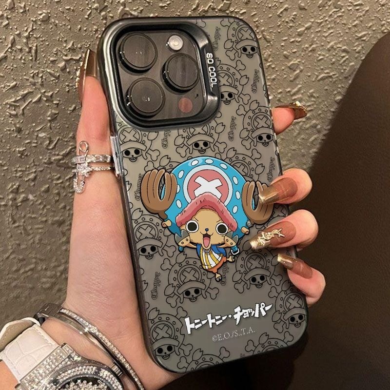 เคสไอโฟน16 15 14 13 12 11 Pro Max Case Cute One Piece Chopper กันกระแทก ซิลิโคน Compatible เคส iPhone 16PM,16Plus,X/XS, XR,7+,8Plus