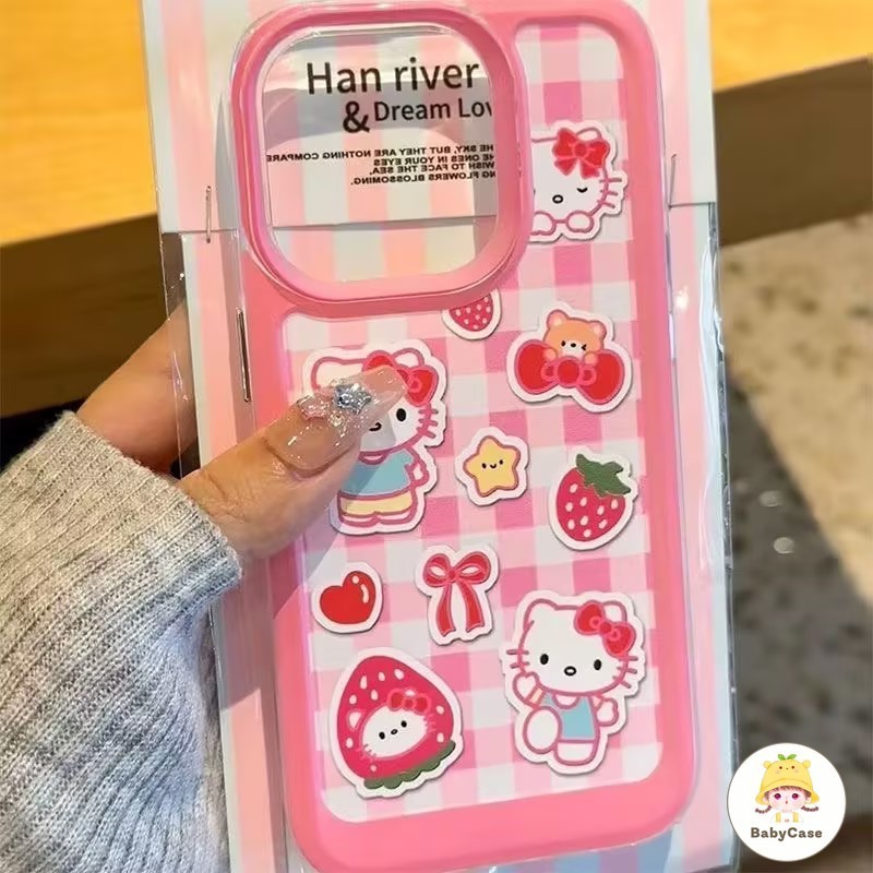 โบว์สีชมพู Hellokitty แสนน่ารัก เคสVivo Y12 Y12S Y20s Y21 Y27 Y20i Y20 Y36 Y16 Y11 Y17 Y17S Y30 Y91 Y35 Y15 Y15S V29 V27