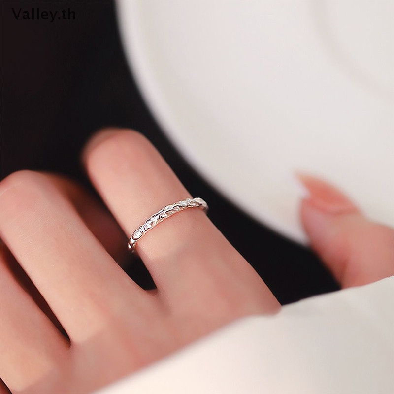 [Valley] บุคลิกภาพแหวนเปิดปรับได้แหวนนิ้วชี้หญิงสไตล์เย็นเรียบง่ายการออกแบบเฉพาะ Ins แหวนแฟชั่นอินเทรนด์ผู้หญิงเครื่องประดับ TH