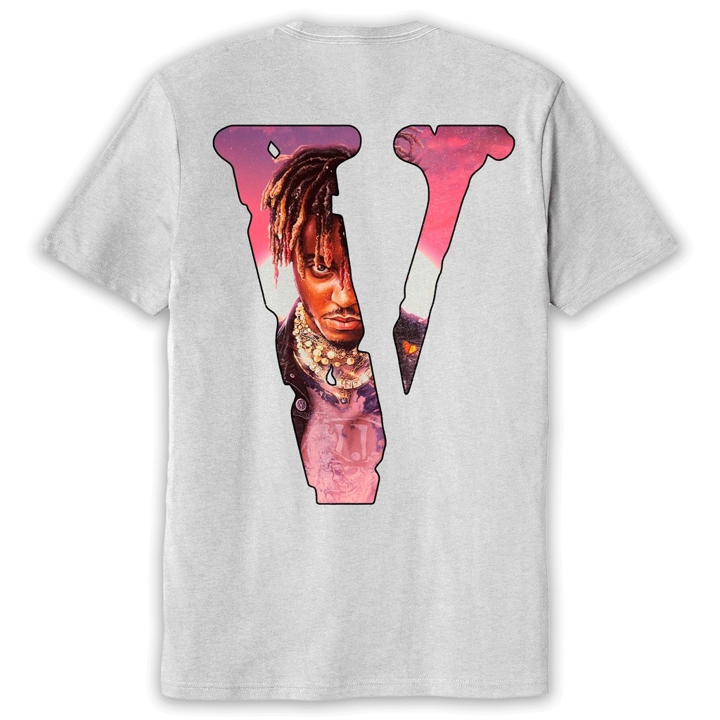 HOT เสื้อยืดแขนสั้น พิมพ์ลาย Unissex vlone juice wrld 999 สําหรับผู้ชาย ราคา ถูกที่สุด ดีลบีเคเค แกลเลอรีภาพที่ 4