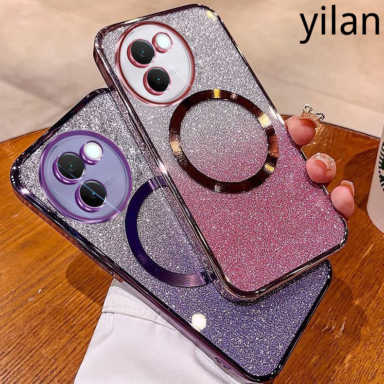 เคส Vivo V30E 5G V29 5G V29E V27 V27E V25 V25E V23 5G V23E เคสโทรศัพท์เคสโทรศัพท์แฟลชชุบแม่เหล็กชาร์