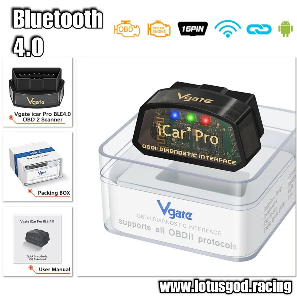 ICar Bluetooth 4.0 Super Pro Elm327 OBD 2 Scan ELM 327 สําหรับ Android Iphone IOS ODB2 รถตรวจสอบข้อผ