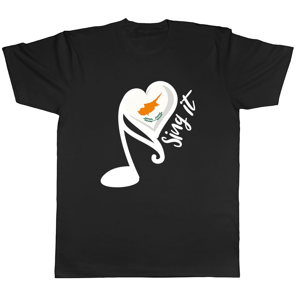 Cyprus Song Contest Mens T-Shirt Music Sing Unisex Tee