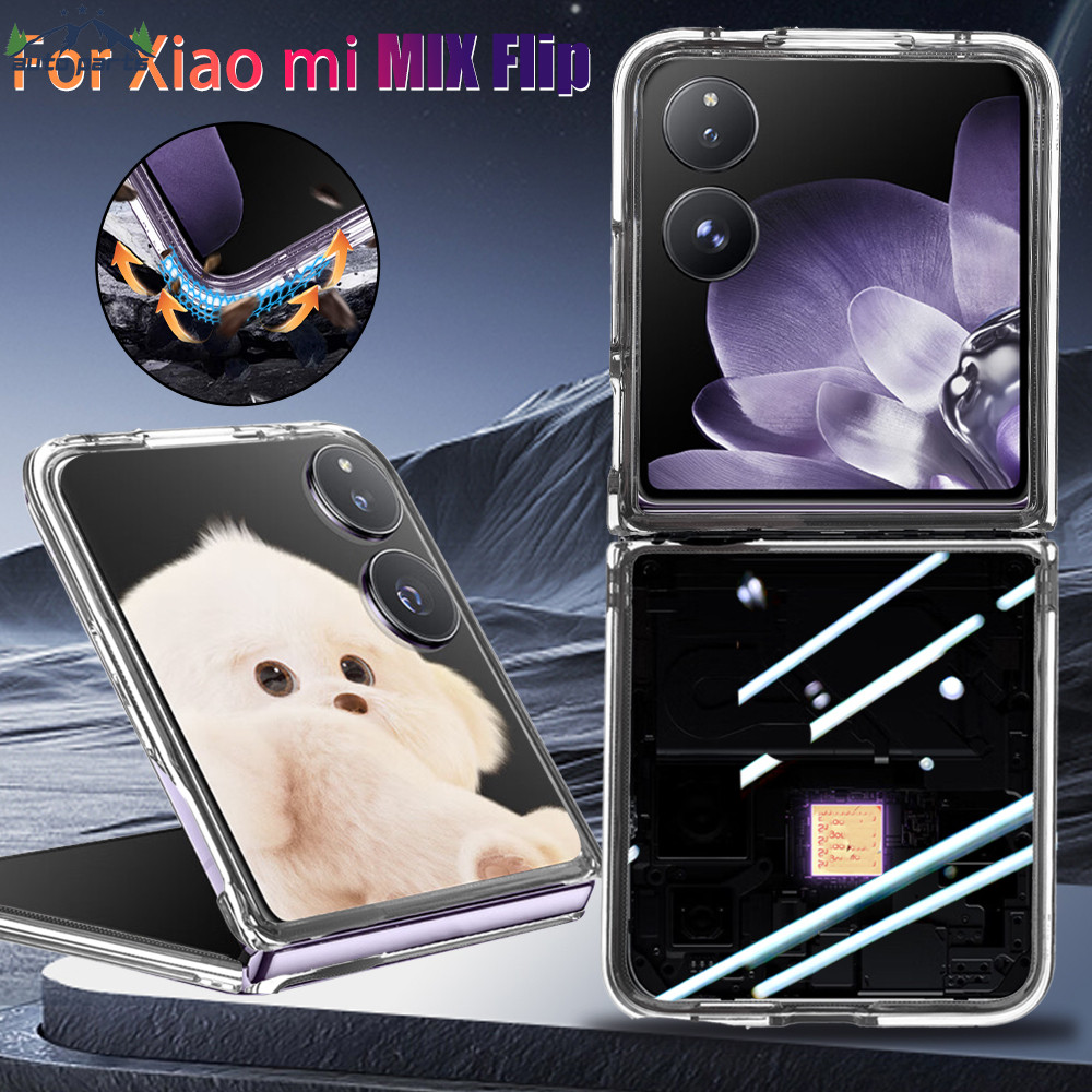 1-3 ชิ้นสําหรับ Mi Xiaomi Mix Filp - ฝาครอบโปร่งใส - เคสใสแบบแข็งบางพิเศษ - เคสโทรศัพท์แบบพลิก Seperate - กันกระแทก, ป้องกันรอยขีดข่วน, คลุมทั้งหมด