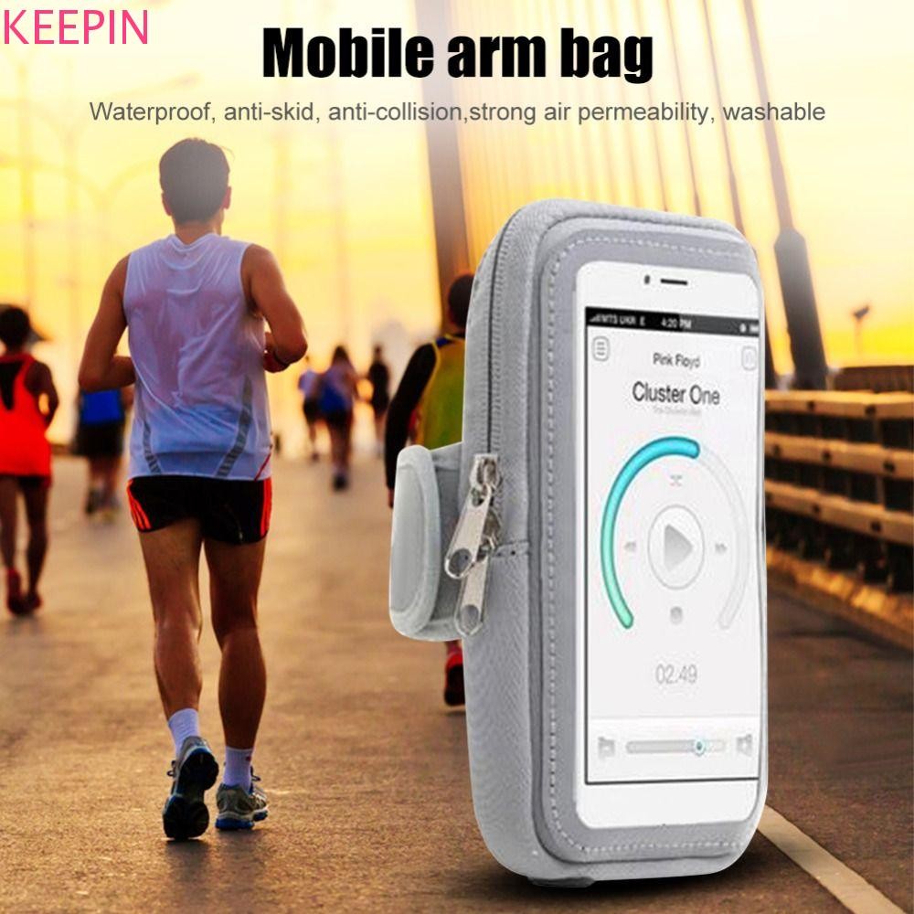 Keepin Sport Armband Bag Waterproof Night Run Jogging Wrist Arm Bag Phone Pouch Case Cover Sweatproof Phone Case Holder