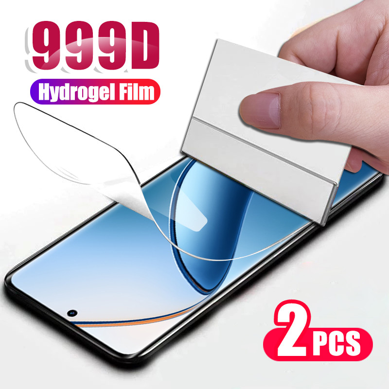 Realmegt2 GT2Pro RealmeGT5 GT5Pro 2 ชิ้น 999D HD Clear Soft Hydrogel ฟิล์มสําหรับ Realme GT5 GT2 Pro