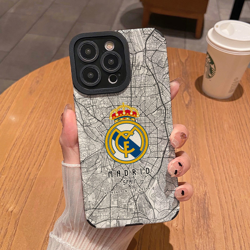 Champion Club ทีมฟุตบอลเหมาะสําหรับ iPhone16/15PROMAX เคสโทรศัพท์ 14/13 ความรู้สึกระดับไฮเอนด์ 12pro รูปแบบสีการ์ตูน 11 น่ารัก xs กันกระแทก ins รวมทุกอย่างเคสนิ่มอินเทรนด์