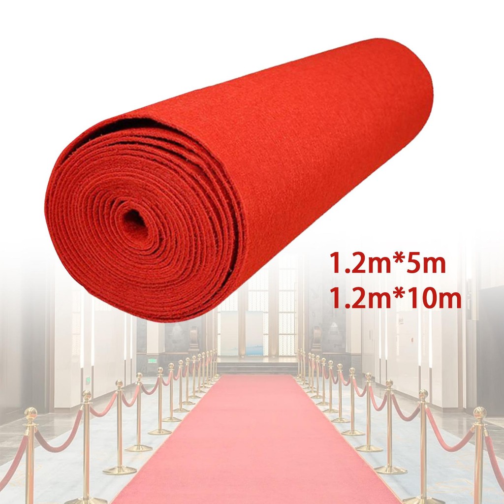 [lszcx6ล] พรมสีแดง ทางเดิน นักวิ่ง พรมแต่งงาน ทางเดินสีแดง กว้าง 2 เมตร