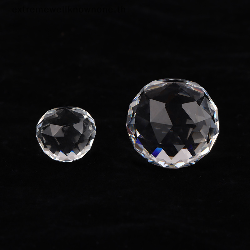 Ewth 15 มม./25/50 มม.คริสตัลใสแขวนแก้ว Prism Sun Cather Faceted ลูกสําหรับโคมไฟระย้า Part Home งานแต่งงานตกแต่ง EWTH
