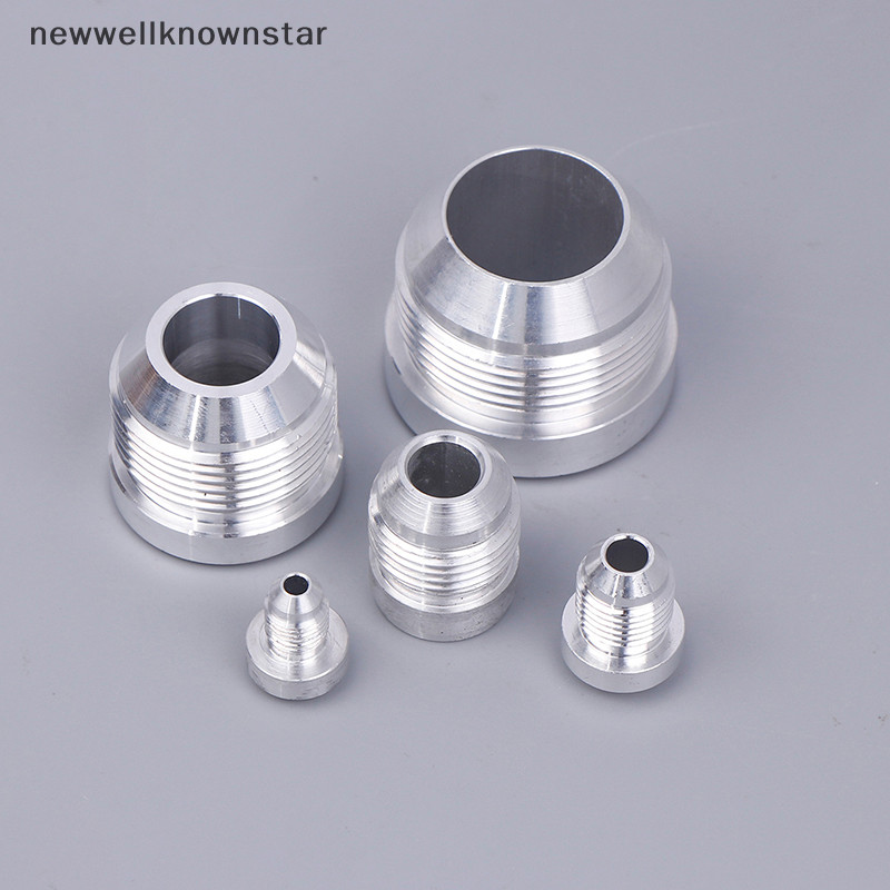 Newwellknownstar 1PC เชื่อม Bung Nitrous ท่อ Fitg AN3 AN4 AN6 AN8 AN10 AN12 AN16 AN20 ชาย Billet อลูมิเนียมตรงชาย Weld Fitg อะแดปเตอร์ CCB