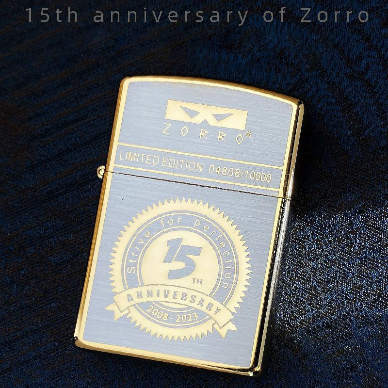 ขายร้อน ZORRO Zorro Lighter รุ่นที่สองอัปเกรดรุ่นที่ระลึกคอลเลกชันครบรอบ 15 ปีรุ่น Limited Edition