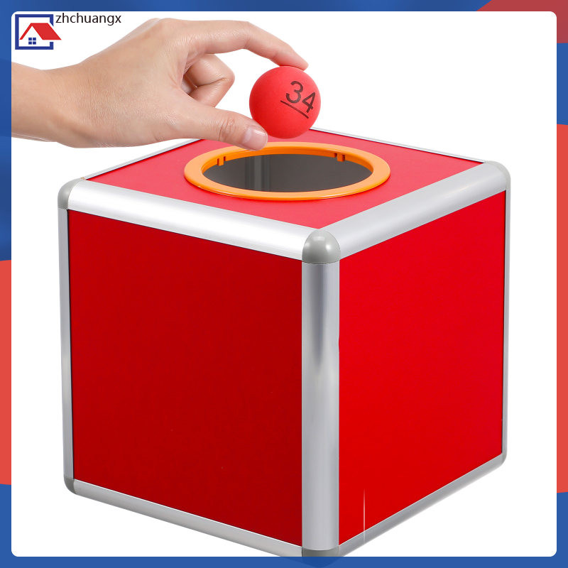 🏠 กล่องจับรางวัล กล่องบริจาค Tip Jar สำหรับใส่บัตรธุรกิจ ใส่ของ 2500X2500X2500CM สำหรับสำนักงานและที