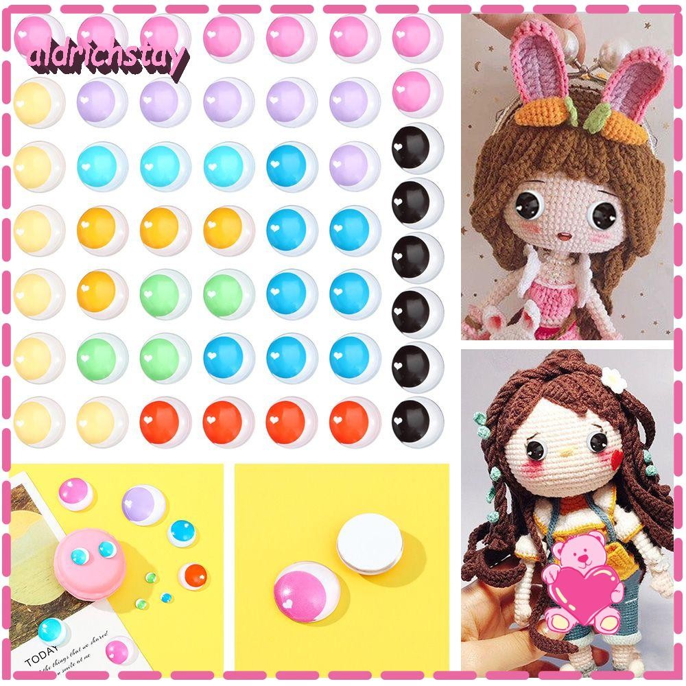Exodus 50PCS 6/10/16/20/25mm Round Eyes Handmade DIY Craft Cabochon Flat Eyeballs