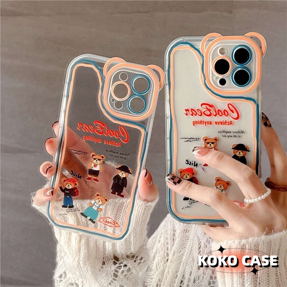 GOOD CASE สินค้า1บาท IPHONE 11 12 13 15 14 Pro Max 15 14 7 8 Plus X XR XS MAX แฟชั่นแพนด้า TPU กรณีโทรศัพท์กันกระแทก