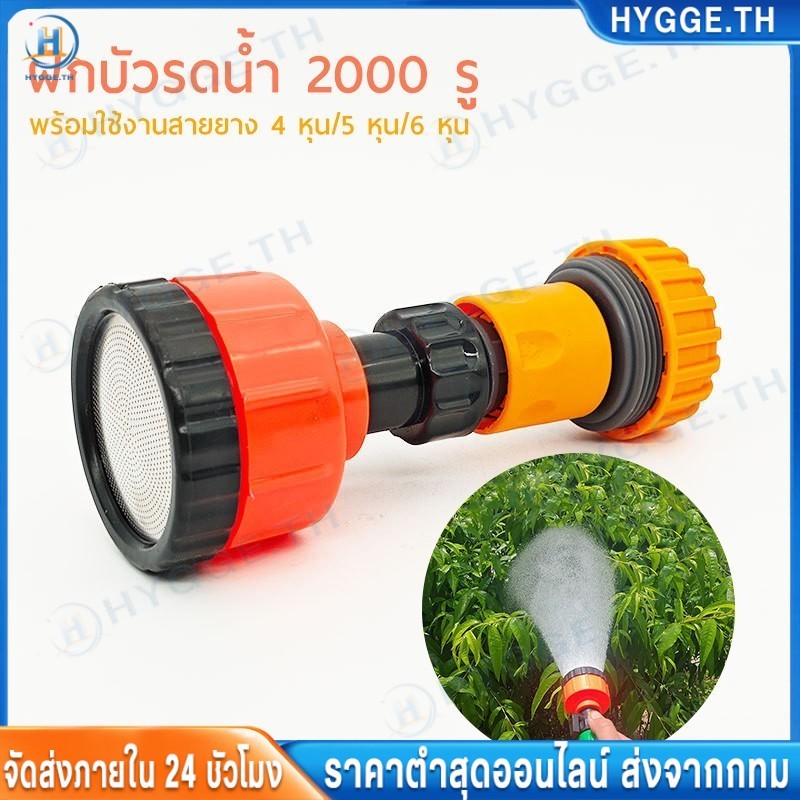 HYGGE 2pcs ฝักบัวรดน้ำ 1000 รู และ 2000 รู ขนาด 4หุน ฝักบัวรดน้ำแคคตัส ฝักบัวรดน้ำบอนไซ ฝักบัวรดน้ำต้นไม้
