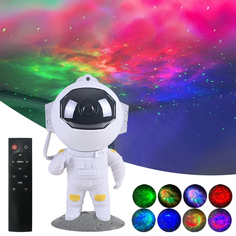 Astronaut Starry Sky Projector Night Light Galaxy Star Sky LED Projection Lamp With Remote For Kids 