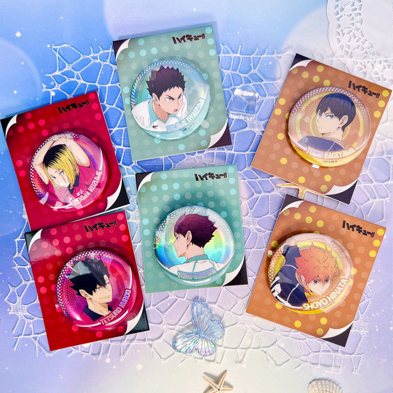 🍀Haikyuu!! Character laser badge Hinata Shoyo Oikawa Tooru Tobio Kageyama