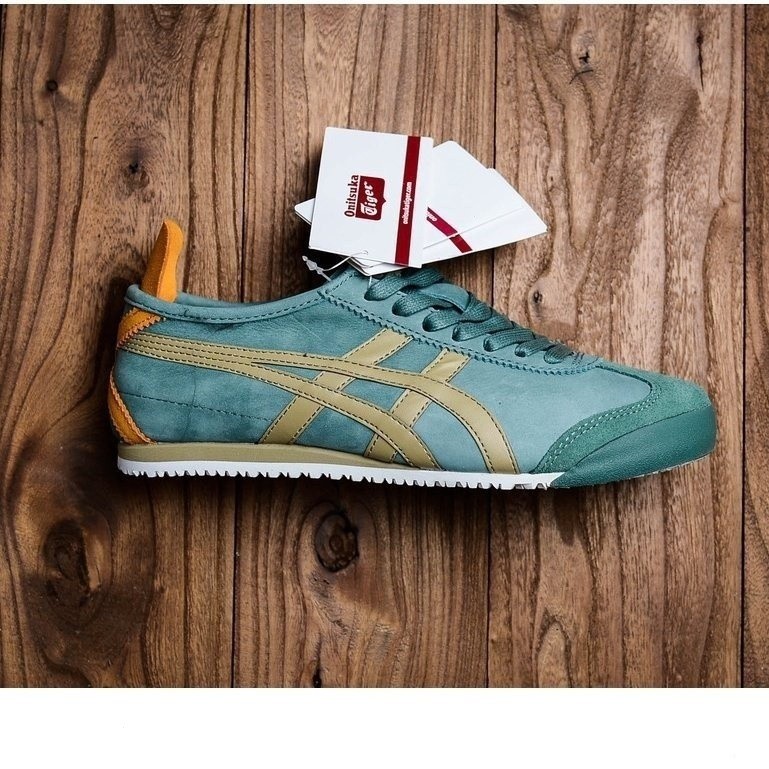 Onitsuka Tiger MEXICO 66ผู้ชายและผู้หญิงกีฬา antiskid หนังรองเท้าวิ่ง xmbf