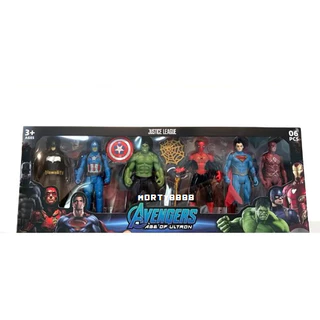 หุ่นฮีโร่ หุ่นอเวนเจอร์ Avengers Model มีไฟ ปรับท่าได้ สไปเดอร์แมน กัปตัน ฮัค ไอร่อนแมน ธานอส