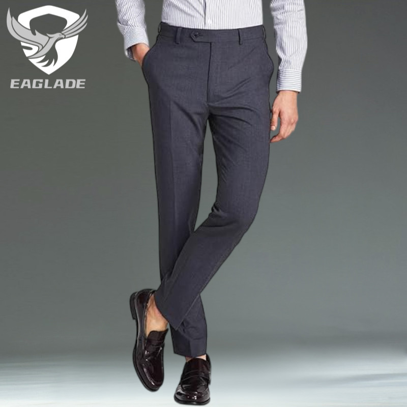 Eaglade Slacks กางเกงทางการกอล์ฟเกาหลีลําลองสําหรับผู้ชาย JP188 สีเทาปานกลาง D04