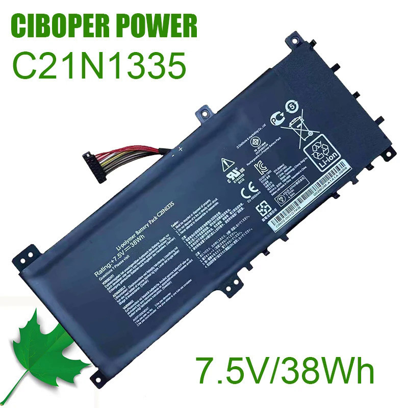 CP Original Laptop Battery C21N1335 7.5V 38Wh For VivoBook S451 S451L S451LA S451LB S451LN V451 V451