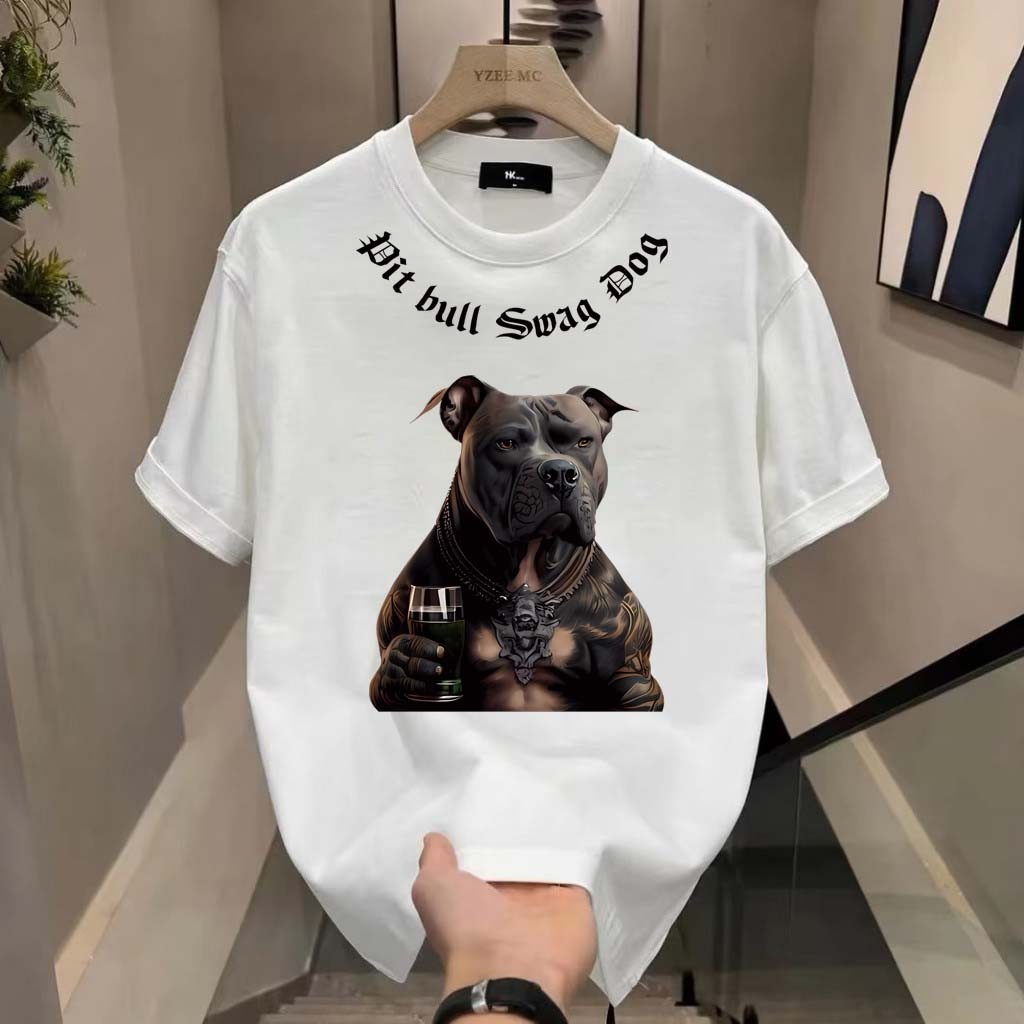 (จัดส่งในประเทศไทย)เสื้อยืดคอกลม แขนสั้น พิมพ์ลายตัวอักษร สไตล์สตรีท วินเทจ เข้ากับทุกการแต่งกาย แฟชั่นสําหรับผู้ชาย 8