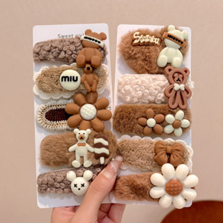 ตุ๊กตาตุ๊กตาหมีเด็กกิ๊บติดผมน่ารักกิ๊บติดผมแฟชั่นเครื่องประด…