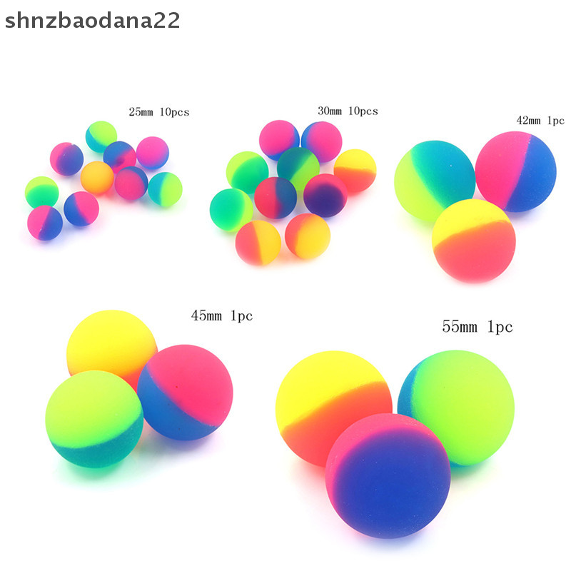 [SHNZDD] 1/10 pcs Moonlight High Bounce Ball Elastic Juggling Jumping Balls Bouncing Ball ของเล่นกลางแจ้งเล่นสนุก EMKK