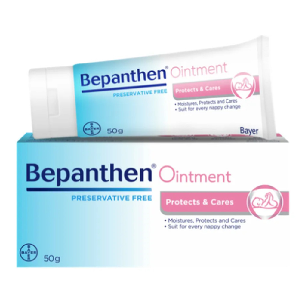 Bepanthen Ointment - บีแพนเธน ออยเมนท์ ปกป้องและบำรุงผิวใต้ผ้าอ้อม 50g