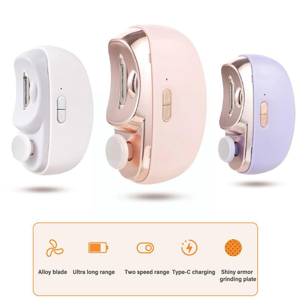 Xiaomi Mijia ไฟฟ้าอัตโนมัติเล็บ Clipper Pedicure เครื่องมือ Light Trimmer เล็บตัดเล็บสําหรับ Baby Care s