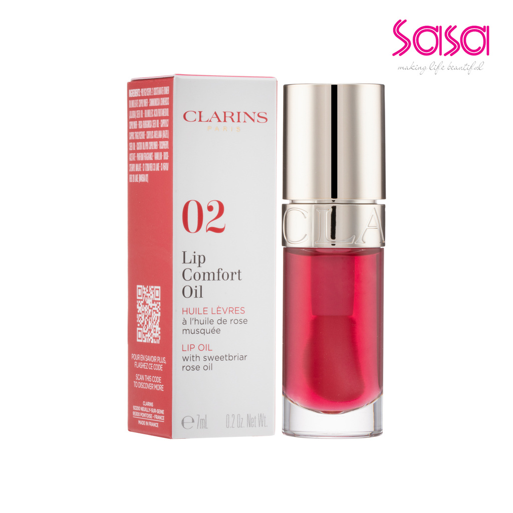 Clarins Lip Comfort Oil (02 Raspberry) (7ml)