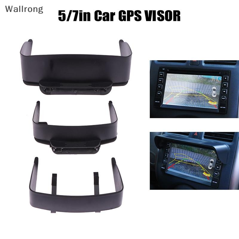 Wallrong 5/7 นิ้ว Sun Shade Visor สําหรับรถยนต์ GPS Navigator LCD Monitor Shield Universal Auto GPS ฝาครอบตาบอดอุปกรณ์ตกแต่งภายในรถยนต์ใหม่