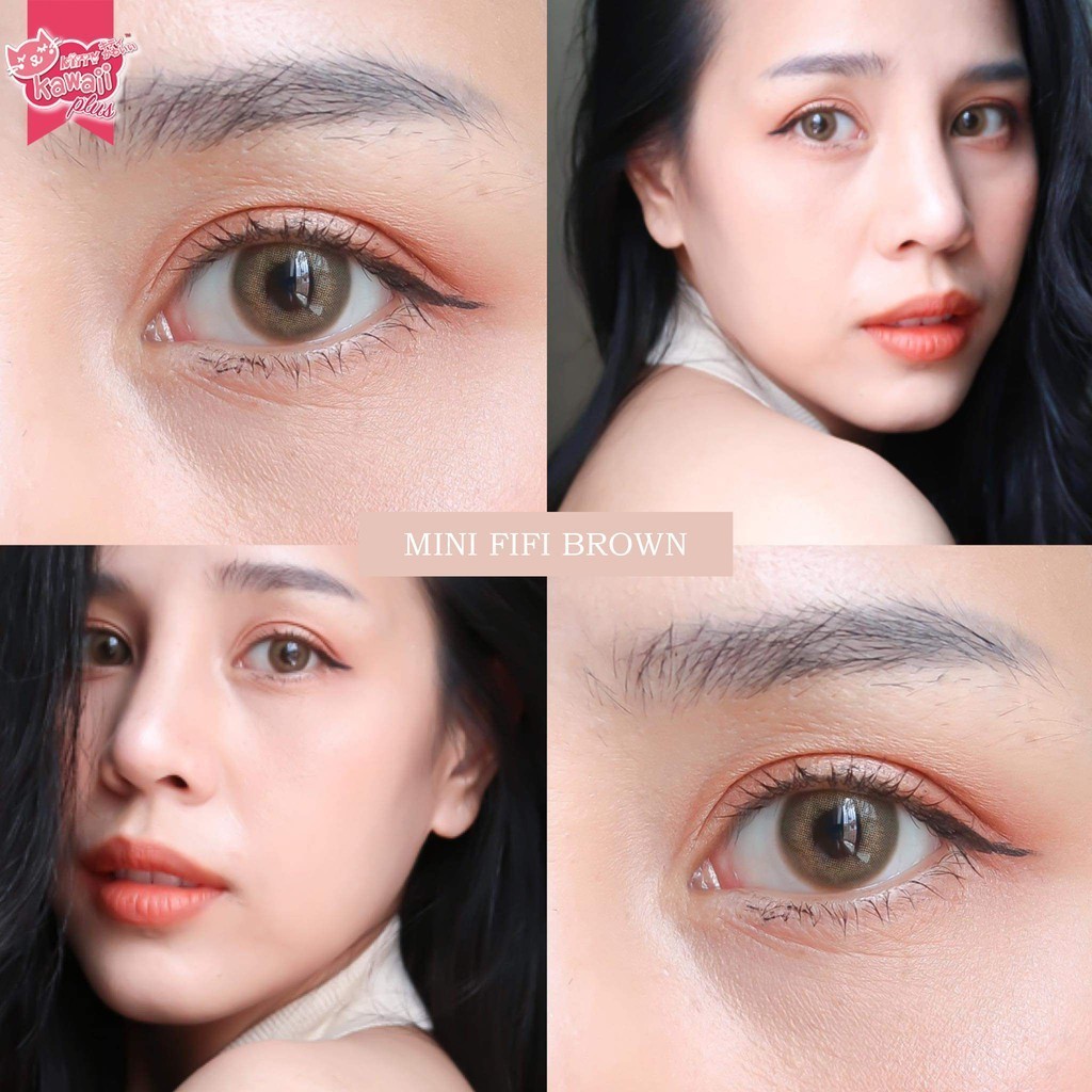 คอนแทคเลนส์[มินิ] Mini Fifi Brown / Gray / Green (Kitty Kawaii) มี อย.ไทย