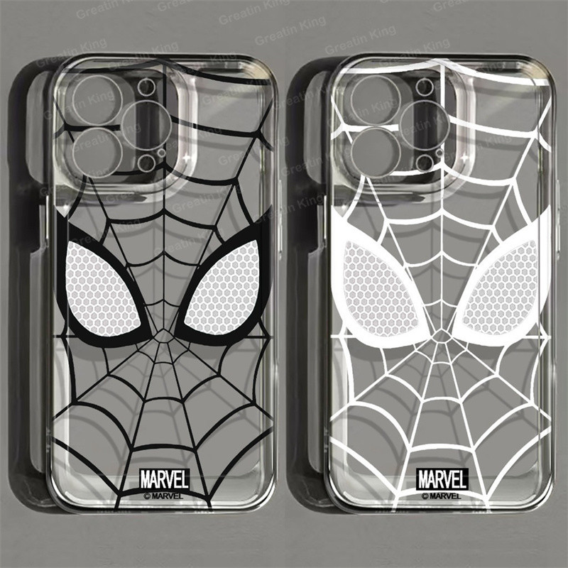 เคสแมงมุมสําหรับ ZTE Blade A34 A54 เคสโทรศัพท์รูปแบบแมงมุมโปร่งใสฝาครอบแฟชั่น