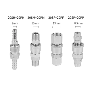 Quick Coupler คอปเปอร์ลม ข้อต่อสวมเร็ว ข้อต่อลม เกลียวนอก เกลียวใน SH,PH,SM,PM,SF,PF,SP,PP Air connector fitting