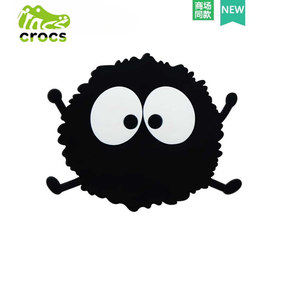 Crocs Hole รองเท้าอุปกรณ์เสริม High-End อุปกรณ์เสริมสีดํา Briquettes ของเล่นบิสกิตรองเท้าดอกไม้