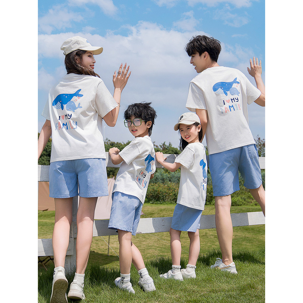 🔥พร้อมส่ง&COD🔥RINA STUDIO เสื้อฮาวาย สินค้าใหม่ปี 2025! เสื้อยืดแขนสั้นที่เหมาะสำหรับครอบครัว  เสื้อทำจากผ้าฝ้ายแท้ 1