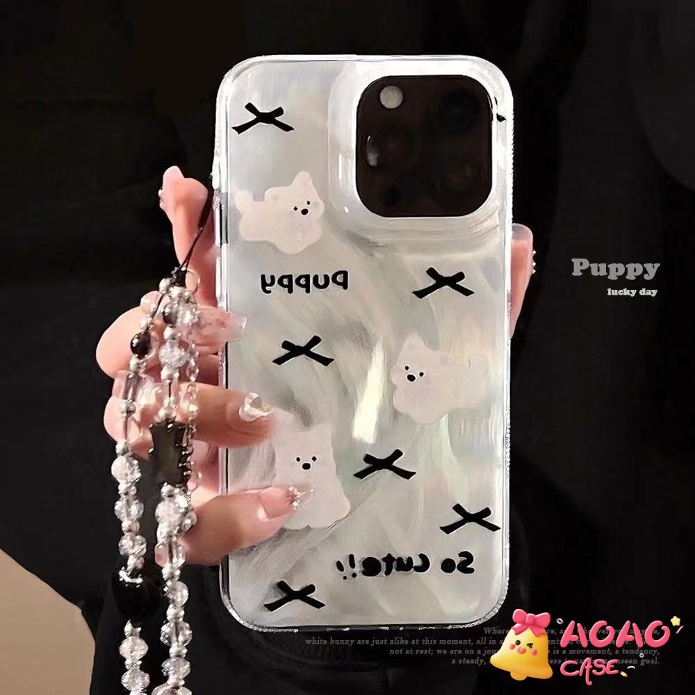 การ์ตูนน่ารักลูกสุนัขน่ารักอุ้งเท้าพุดตัวอ่อน เคสIPhone 11 13 15 14 12 Pro Max 7 8 Plus XR 14 Pro XS MAX X SE 14 Plus