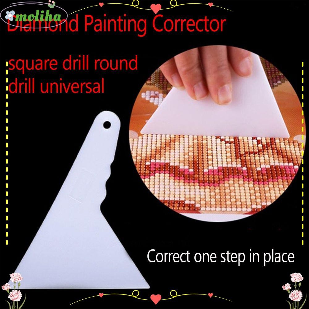 Moliha เครื่องแก้ไขภาพวาดเพชร พลาสติก DIY สวยงาม