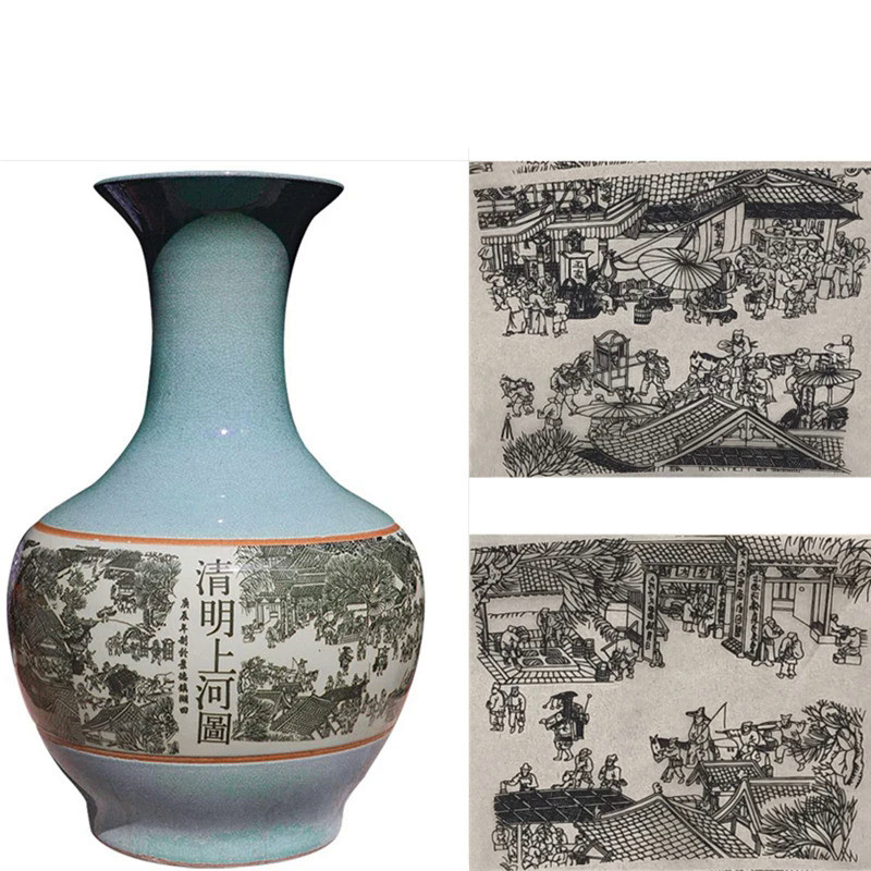 1PCS Pottery Art Transfer Paper Glaze Underglaze Black Flower Paper Jingdezhen Ceramic Decal Paper D