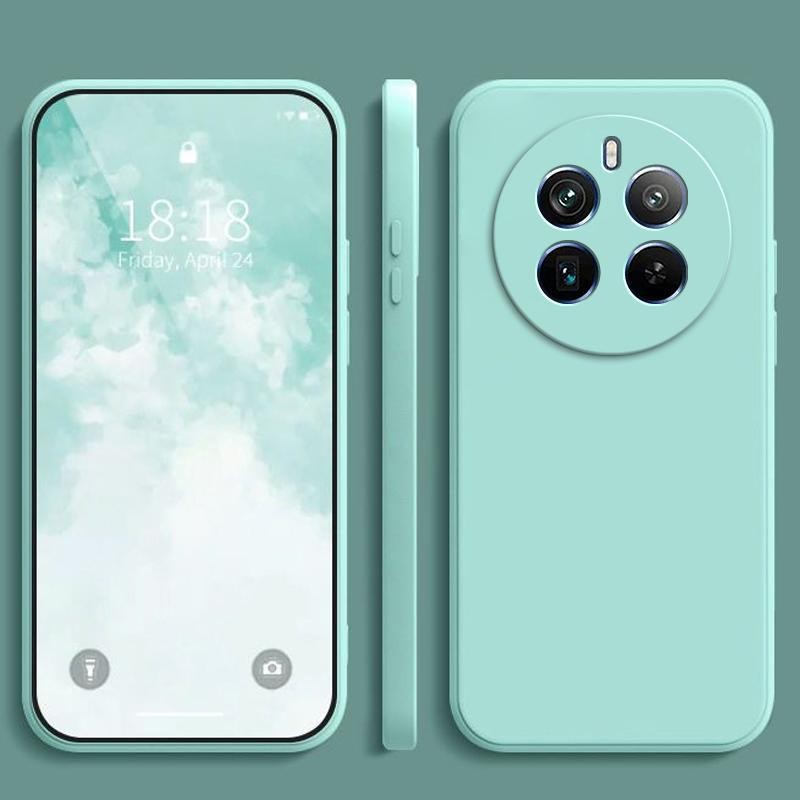 เคส Realme 12 Pro + 5G ,สีทึบ Realme 12 Pro Plus 5G ,เคสป้องกันซิลิโคนป้องกันการตกสีธรรมดาเรียบง่าย YT - รูปที่ 7