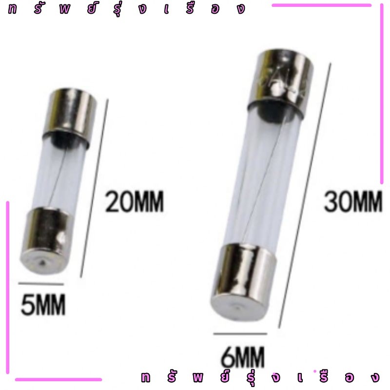 5*20mm,6*30mm ฟิวส์ฟิวส์250V F0.5A 1A 2A 3A 5A 8A 10A 20A 30A