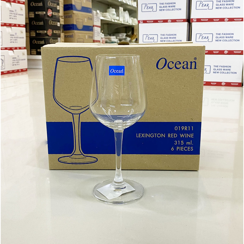 [กล่อง 6ใบ] แก้วไวน์แดง 315มล. แก้วไวน์ Ocean Lexington Red Wine Glass ; Box of 6 glasses