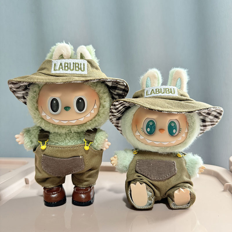 (ไม่มีตุ๊กตา) Labubu Clothes V1 V2 Labubu ตุ๊กตานั่งเสื้อผ้าอุปกรณ์เสริมของเล่น