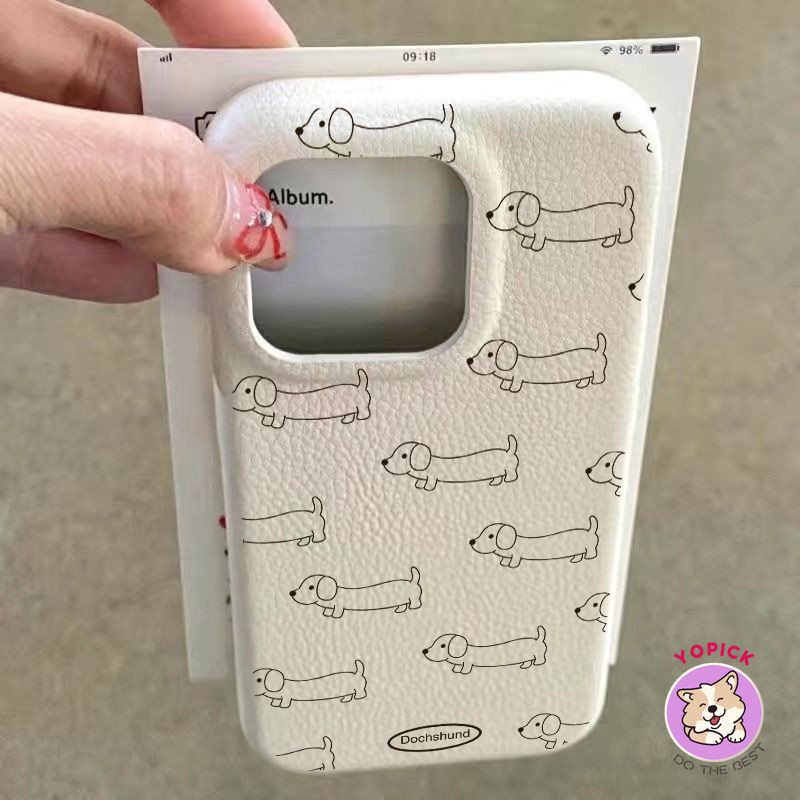 เกลียวไส้กรอกสุนัขเคสโทรศัพท์สําหรับiphone 16 16Pro 16Plus 11 12mini 13Pro Max 14Plus 15Pro XR XS Max 7 8 Plus SE2020 การ์ตูนฝาครอบโทรศัพท์สําหรับIPhone 16Pro MaxสาวLZW