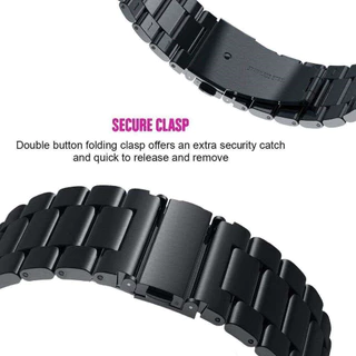 20/22 มม.สายนาฬิกาสแตนเลสสําหรับ Samsung Galaxy Watch 6/4/5/Pro/คลาสสิก 45 มม.44 มม.Correa สําหรับ HUAWEI GT 4 2 2e 3 Samsung สมาร์ทวอท์ช