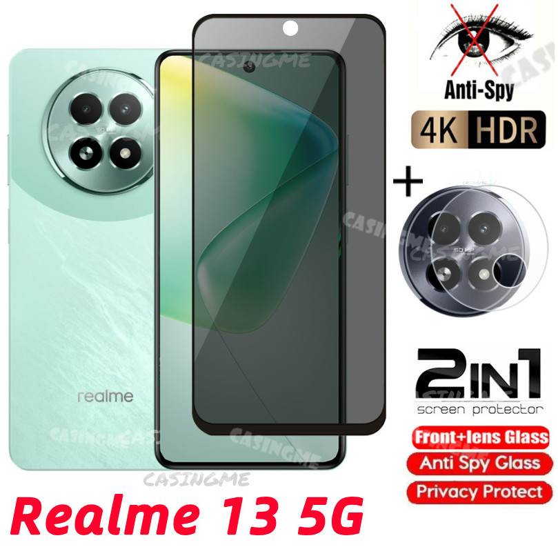 Realme 13 5G 2024 กระจกนิรภัยส่วนตัว Anti-Spy ฟิล์มสําหรับ Realme 13x 5G Realme13 13Realme 13 + Realme13x 13 + x 4G 5G ป้องกันหน้าจอ Anti Peek ฟิล์มความเป็นส่วนตัว