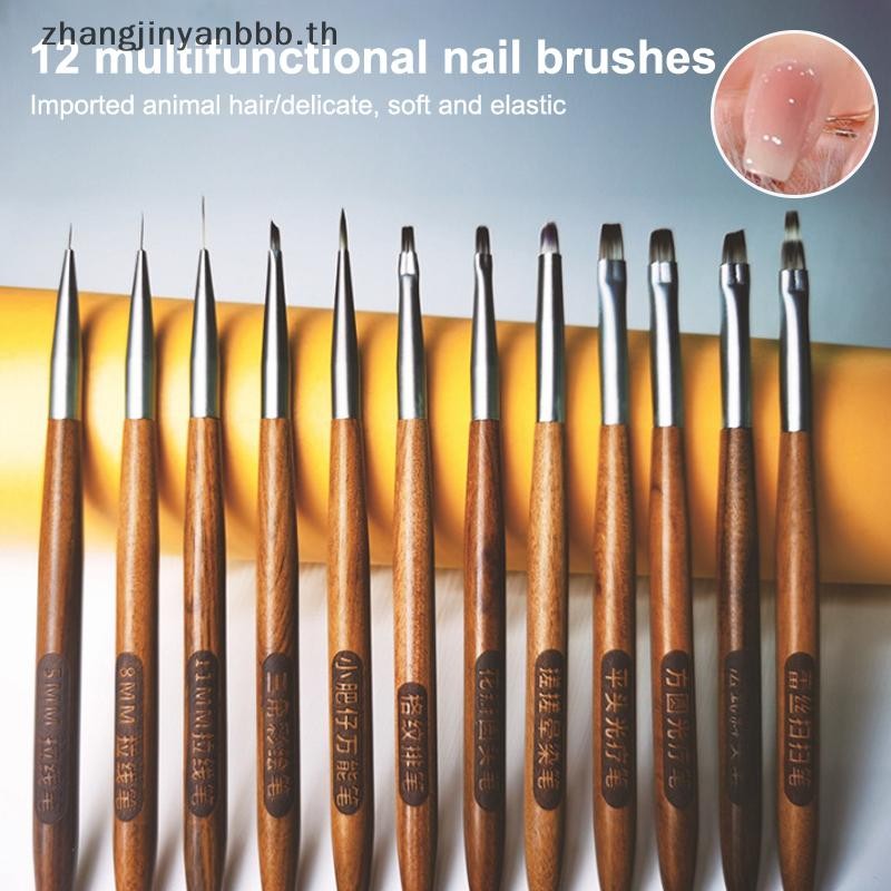 Zb Nail Phototherapy Pen Sandal Handle DIY Stripe Flower Dotg Nails Pencil Nail Salon Supply ^b^