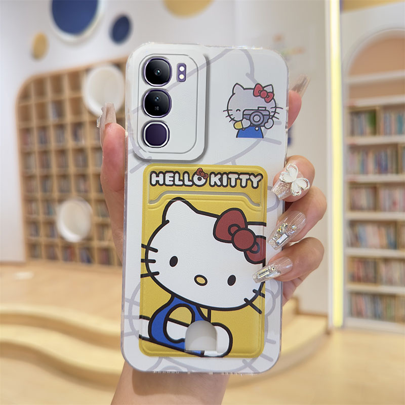 น่ารักการ์ตูนคิตตี้ปลอกvivo Y200 5Gใหม่นุ่มแฟชั่นเลนส์ฝาครอบป้องกันเคสโทรศัพท์VivoY200 5G Global Version