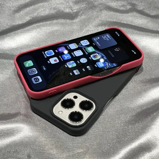 หรูหราสีทึบซิลิโคนอ่อนนุ่มเคสโทรศัพท์สําหรับ iphone 16 15 14 13 12 11 pro max 14 15 16 plus Frameless Cooling cover ใหม่